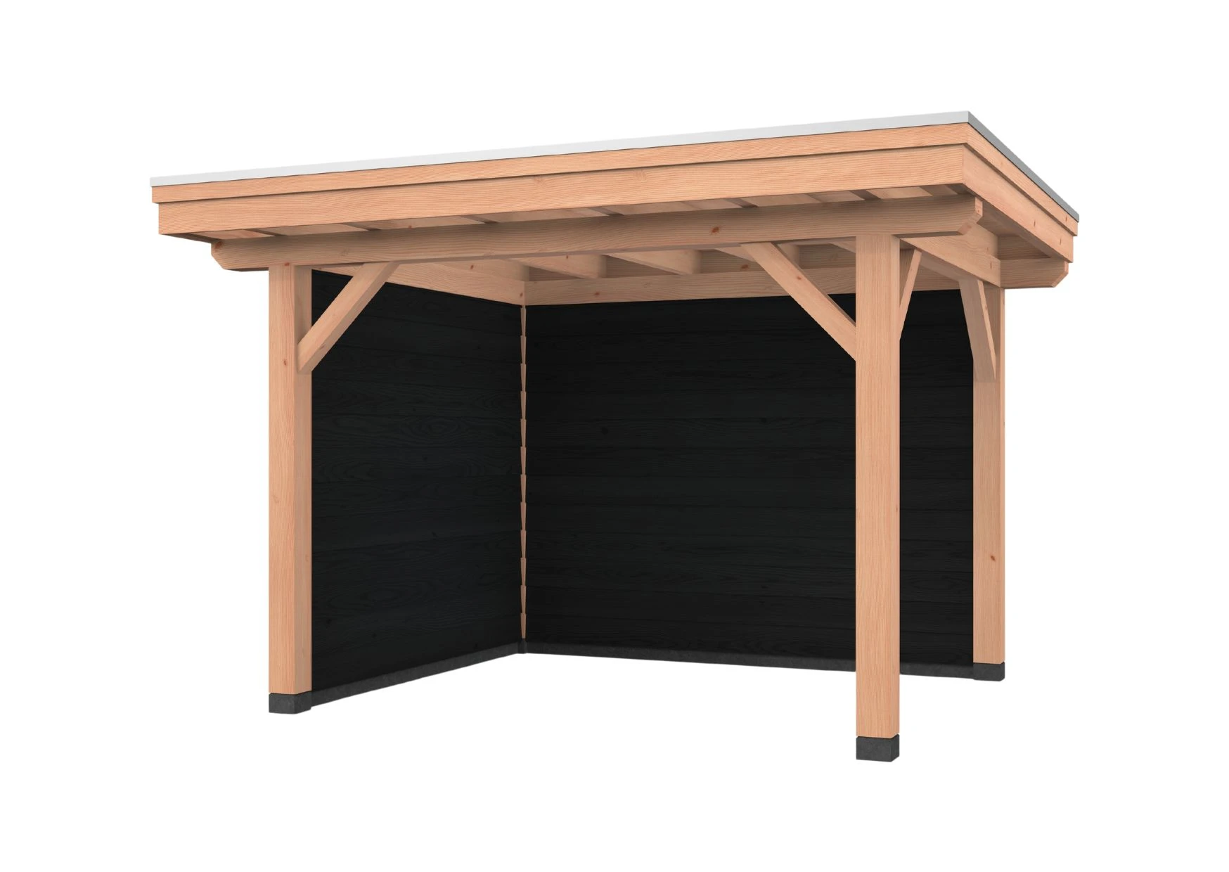 Douglas overkapping, 400 x 300, met achterwand en zijwand, Westwood Vrijbuiter - Afbeelding 2